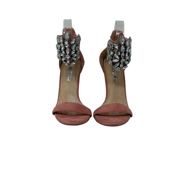 Liliana Pink Wrapped In Rhinestones Stiletto Heels size 5.5 - Picture 16 of 16